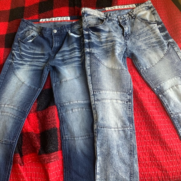 encrypted skinny jeans